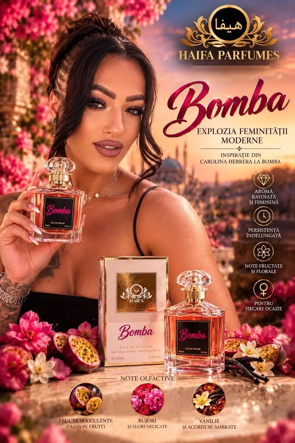Parfum Arabesc  Bomba By Haifa Pafumes 100ml