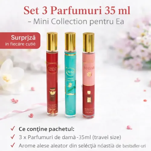 3 Parfumuri Mini – Surpriză în Fiecare Cutie 35ml