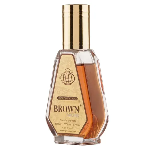Apa de Parfum Brown Orchid Gold Edition, Fragrance World, Unisex 50ml