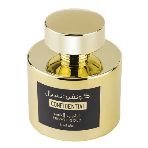 Apa de Parfum Confidential Private Gold, Lattafa, Barbati 100ml