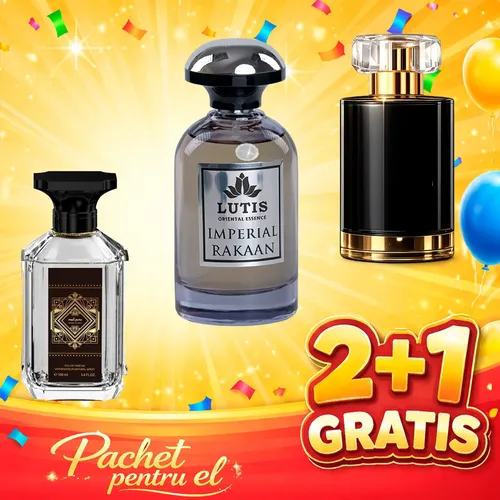 Pachet 3 Parfumuri Barbatesti + Imperial Rakaan + Bade’e Al Oud + 1 x Parfum Cadou