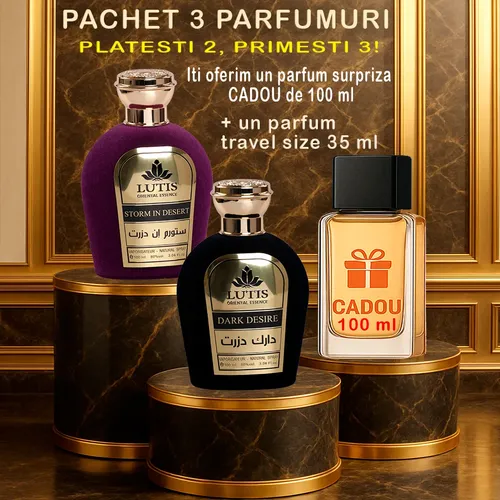 Pachet Parfum Arabesc El si Ea Dark Desire - Storm In Desert+Parfum Cadou surpriză 100ml