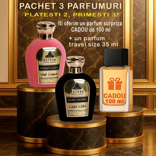 Pachet Parfum Arabesc El si Ea Dark Desire - Sweet Love+Parfum Cadou surpriză 100ml