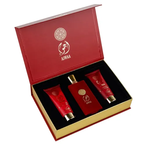 Set Cadou Ajwaa Apa de Parfum + Gel De Dus + Lotiune de corp, Nusuk 100ml